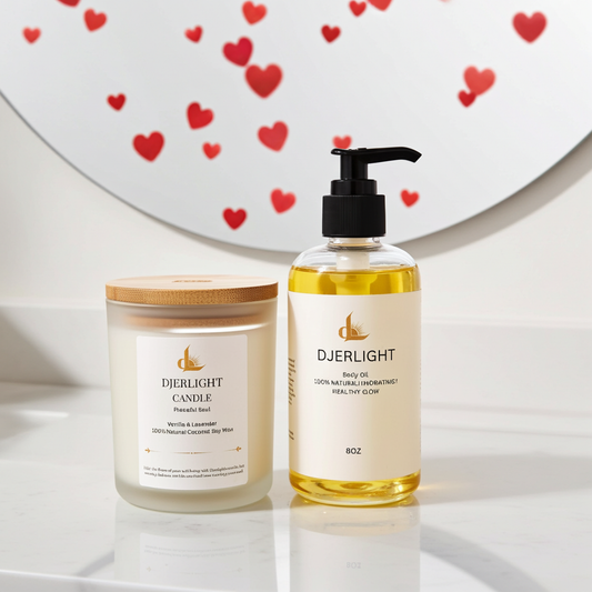 Djerlight Self-Care Set (Candle + Body Oil)