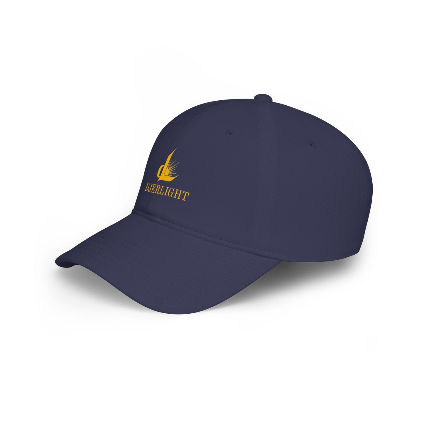 DJERLIGHT Logo Baseball Cap — Low Profile White Hat