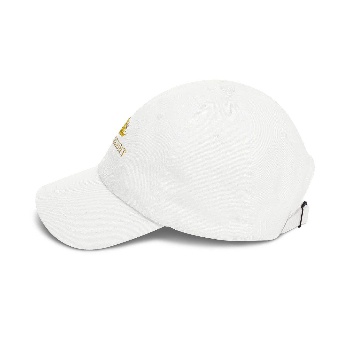 Dad Cap "Overlight" Embroidered Sailing Logo – Classic White Baseball Hat