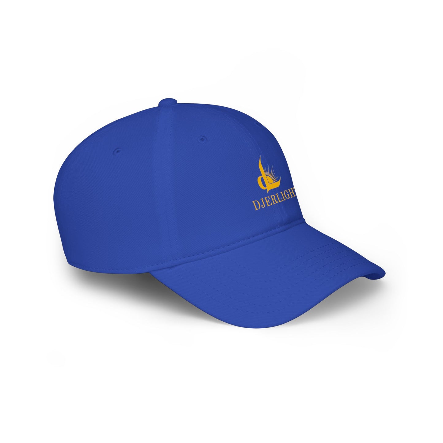 DJERLIGHT Logo Baseball Cap — Low Profile White Hat
