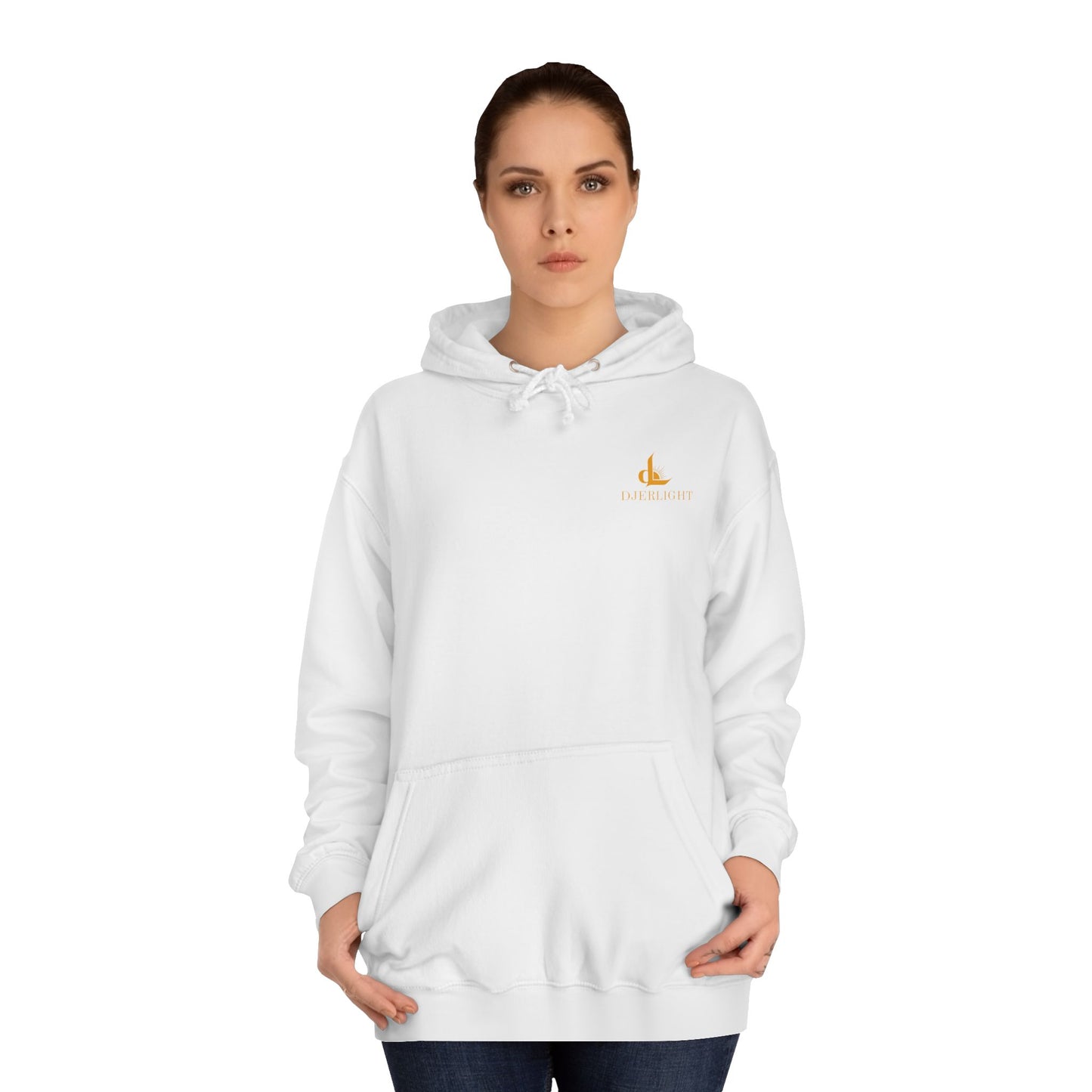 Minimalist College Hoodie with Small Gold Crest – Campus Casual Pullover