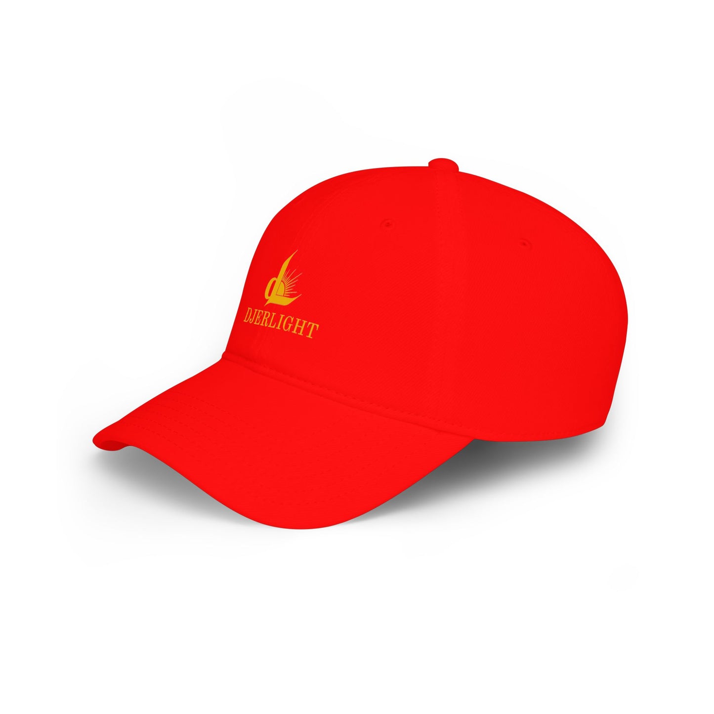 DJERLIGHT Logo Baseball Cap — Low Profile White Hat