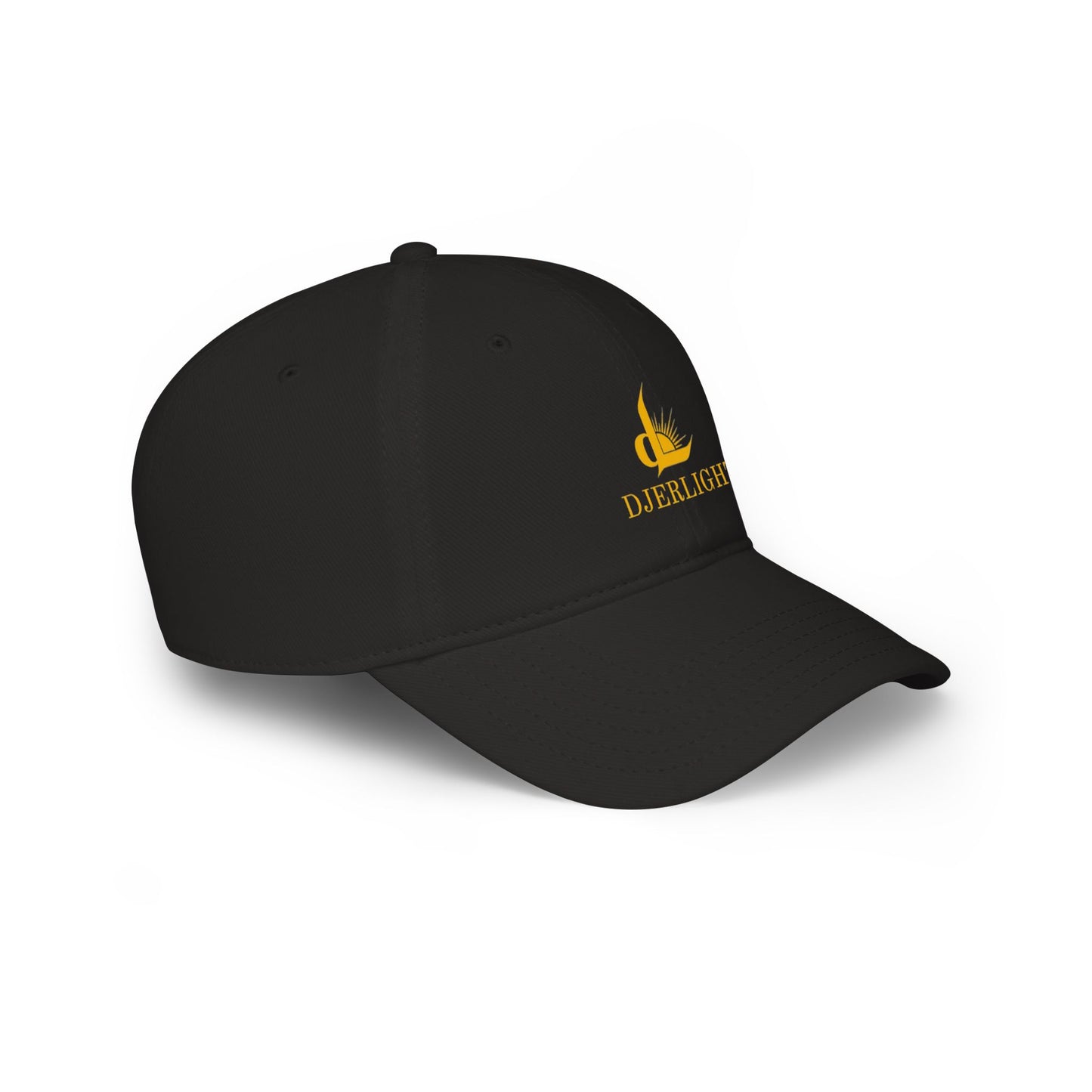 DJERLIGHT Logo Baseball Cap — Low Profile White Hat