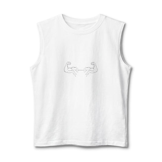 Muscle Tank — Minimal Arm Flex Graphic Tank Top