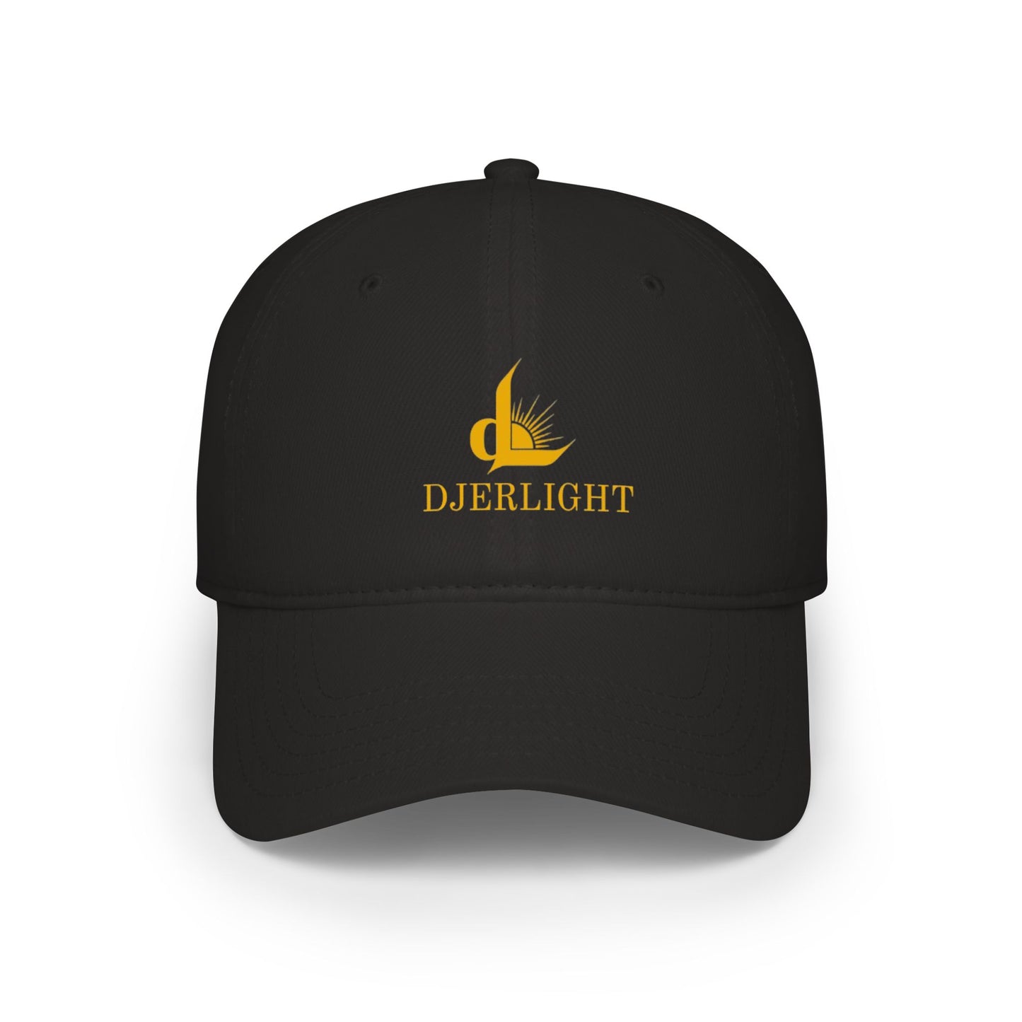 DJERLIGHT Logo Baseball Cap — Low Profile White Hat