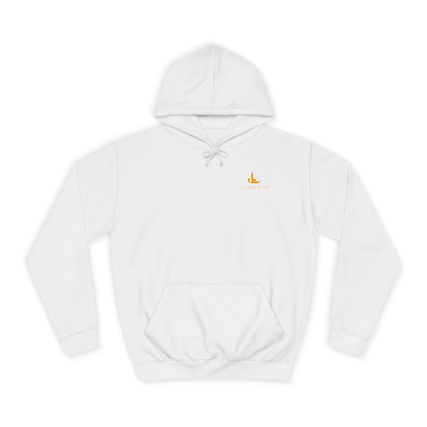 Minimalist College Hoodie with Small Gold Crest – Campus Casual Pullover
