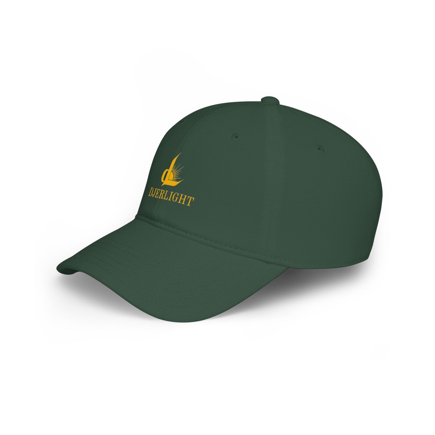 DJERLIGHT Logo Baseball Cap — Low Profile White Hat