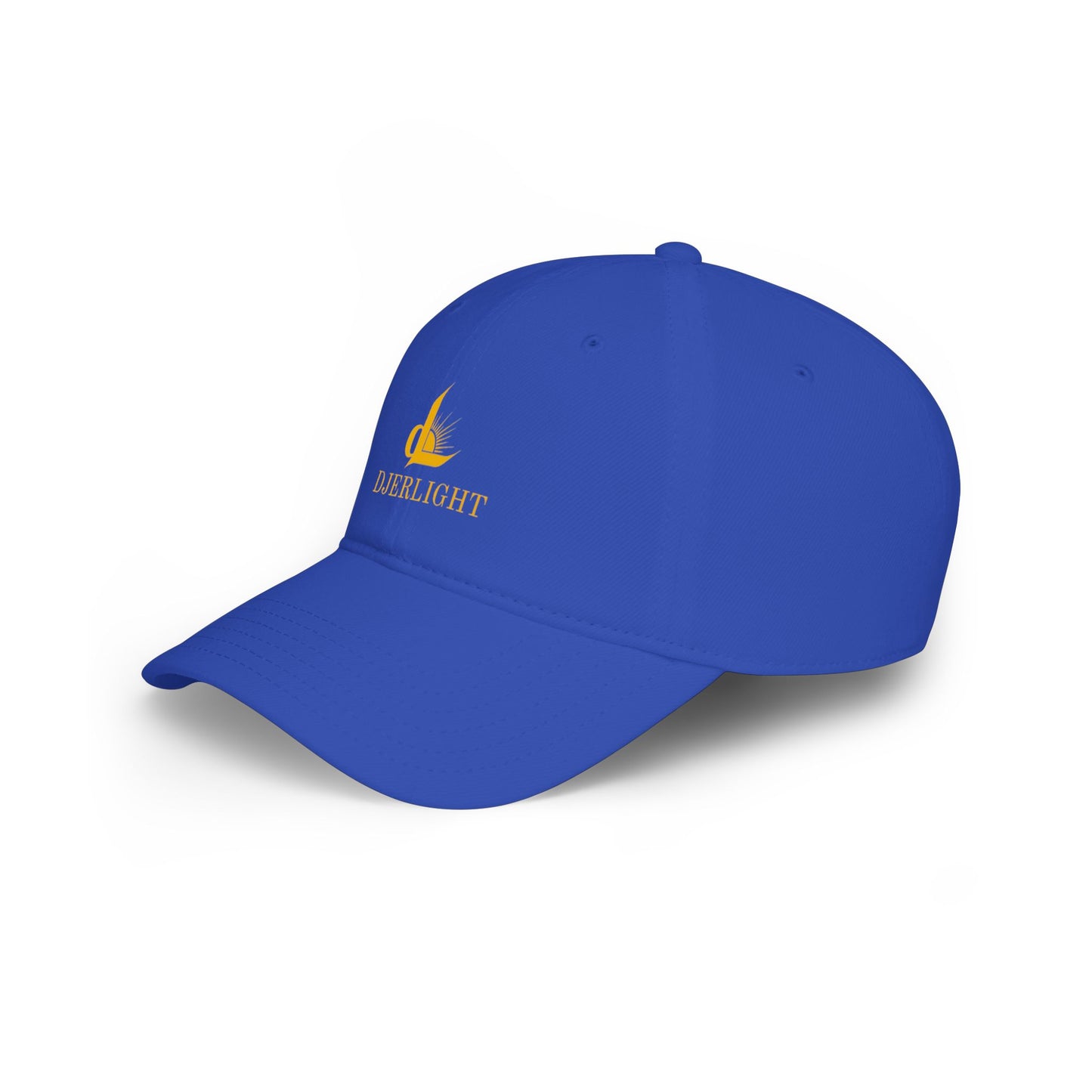DJERLIGHT Logo Baseball Cap — Low Profile White Hat