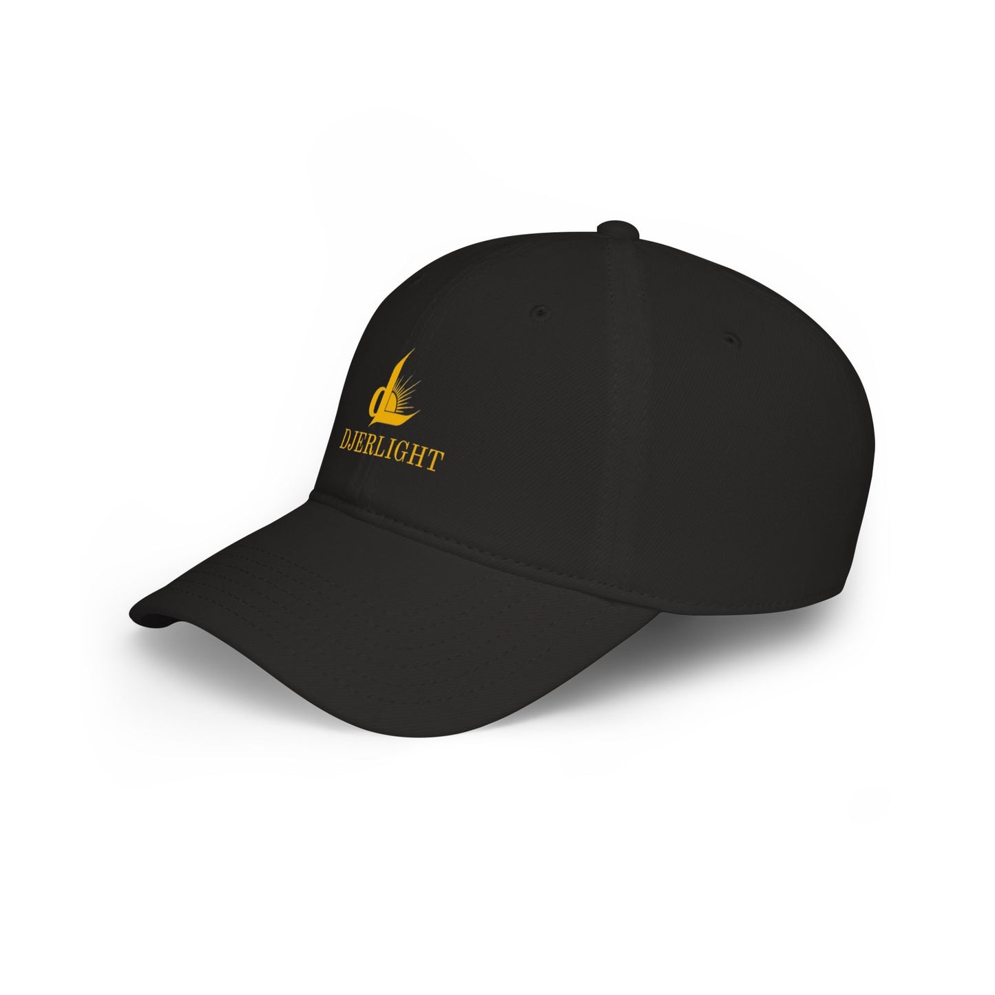 DJERLIGHT Logo Baseball Cap — Low Profile White Hat