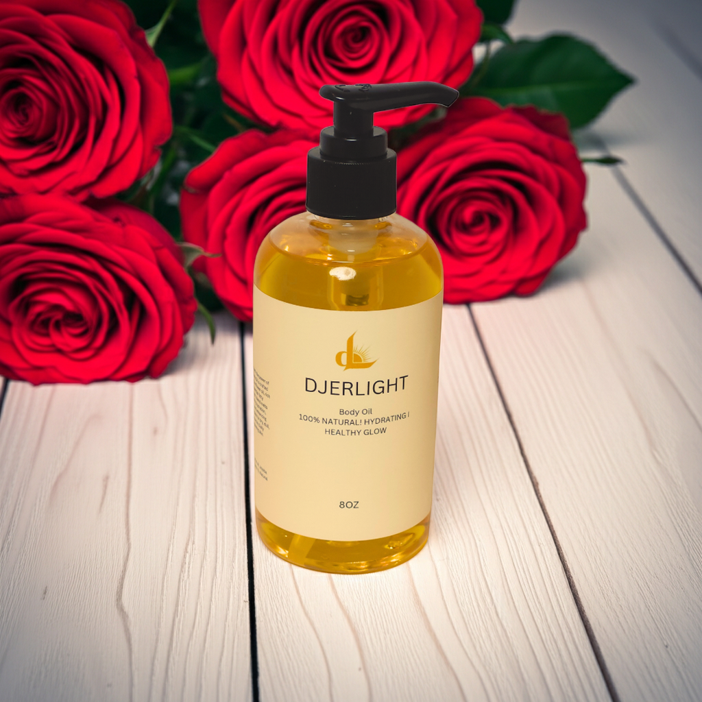 Djerlight Body Oil –  100% Natural Body Oil for Radiant Skin & Relaxation