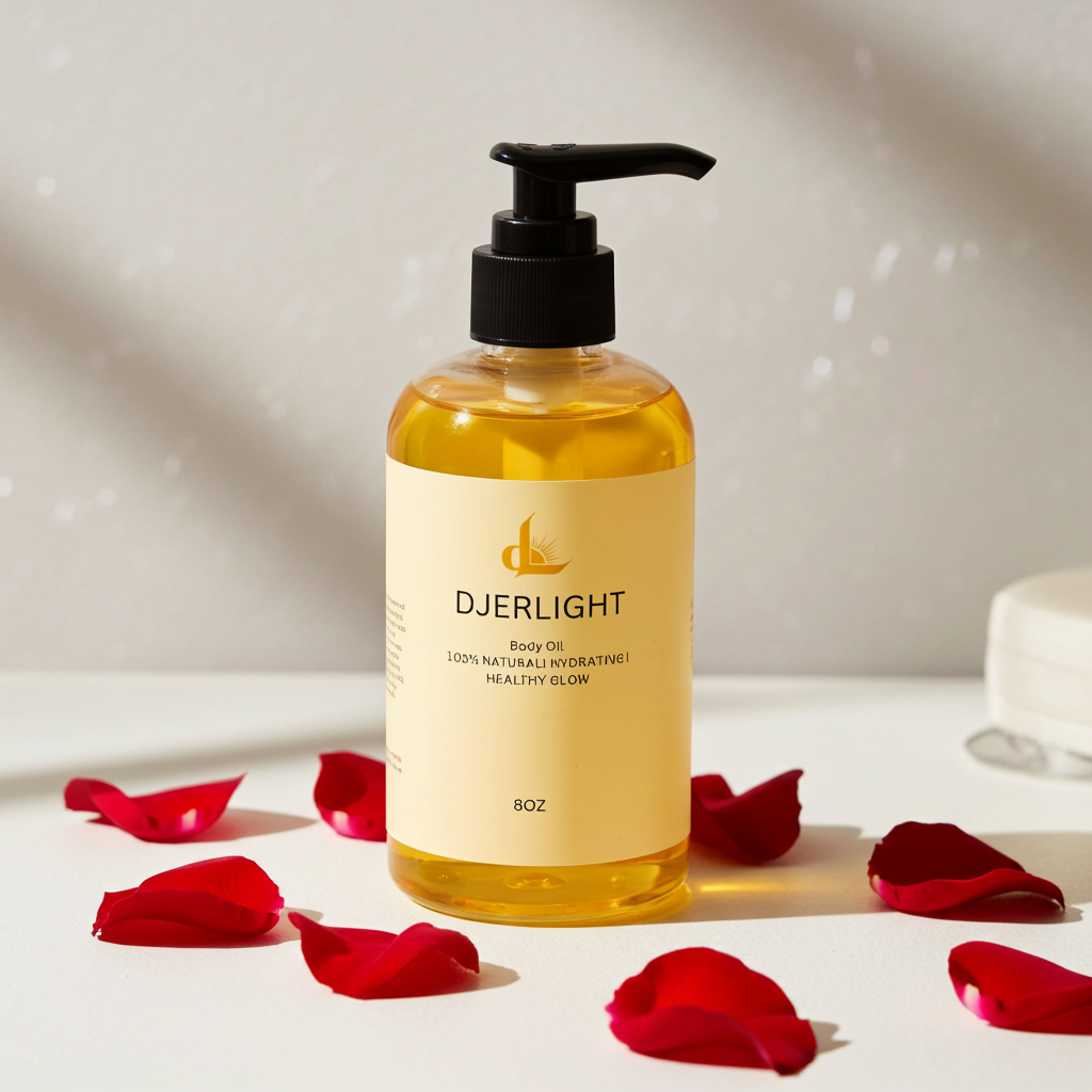 Djerlight Body Oil –  100% Natural Body Oil for Radiant Skin & Relaxation