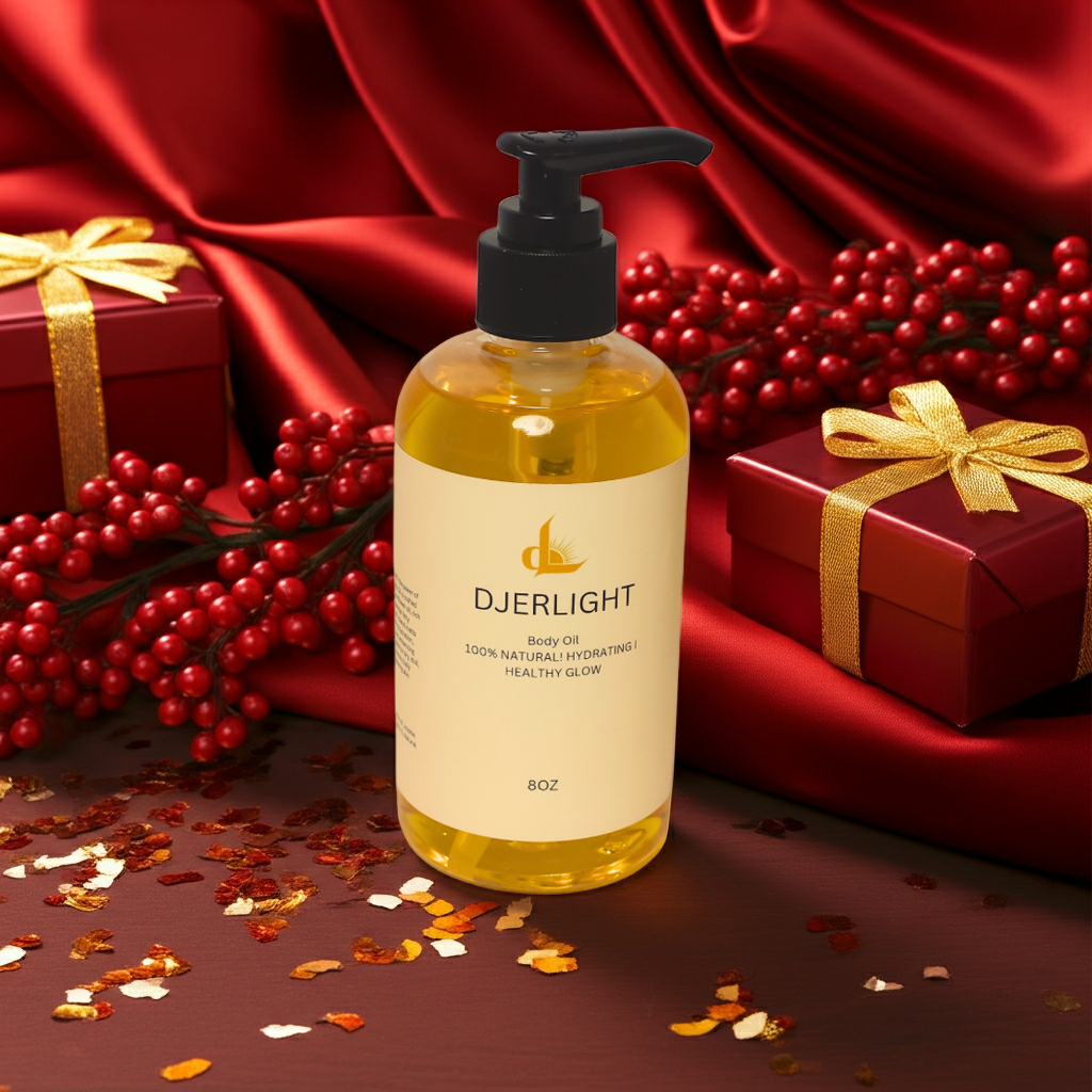 Djerlight Body Oil –  100% Natural Body Oil for Radiant Skin & Relaxation