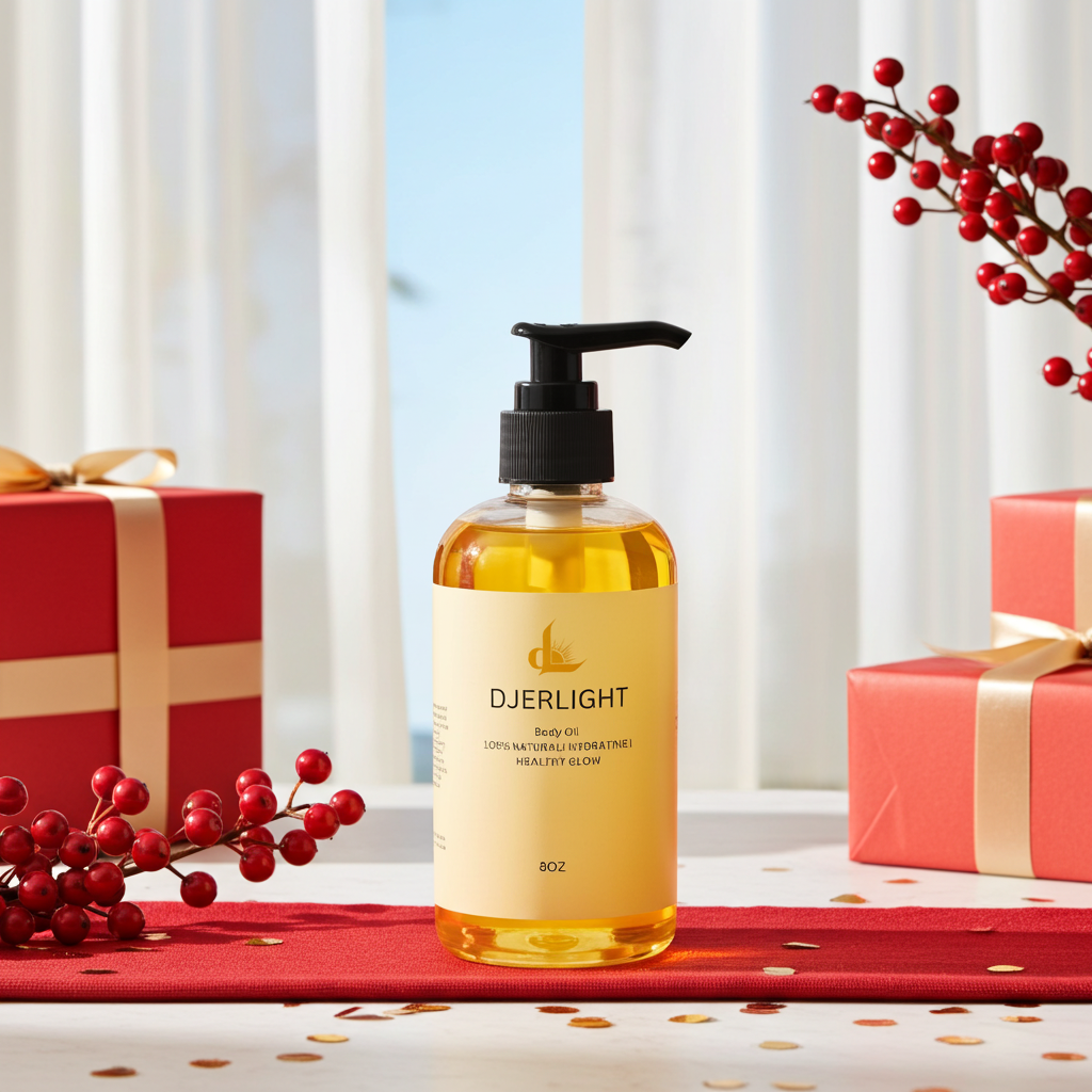 Djerlight Body Oil –  100% Natural Body Oil for Radiant Skin & Relaxation