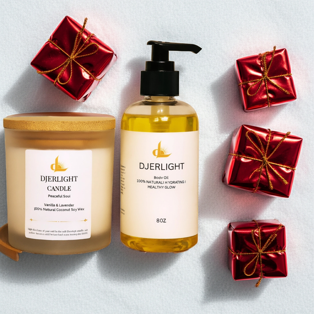 Djerlight Self-Care Set (Candle + Body Oil)