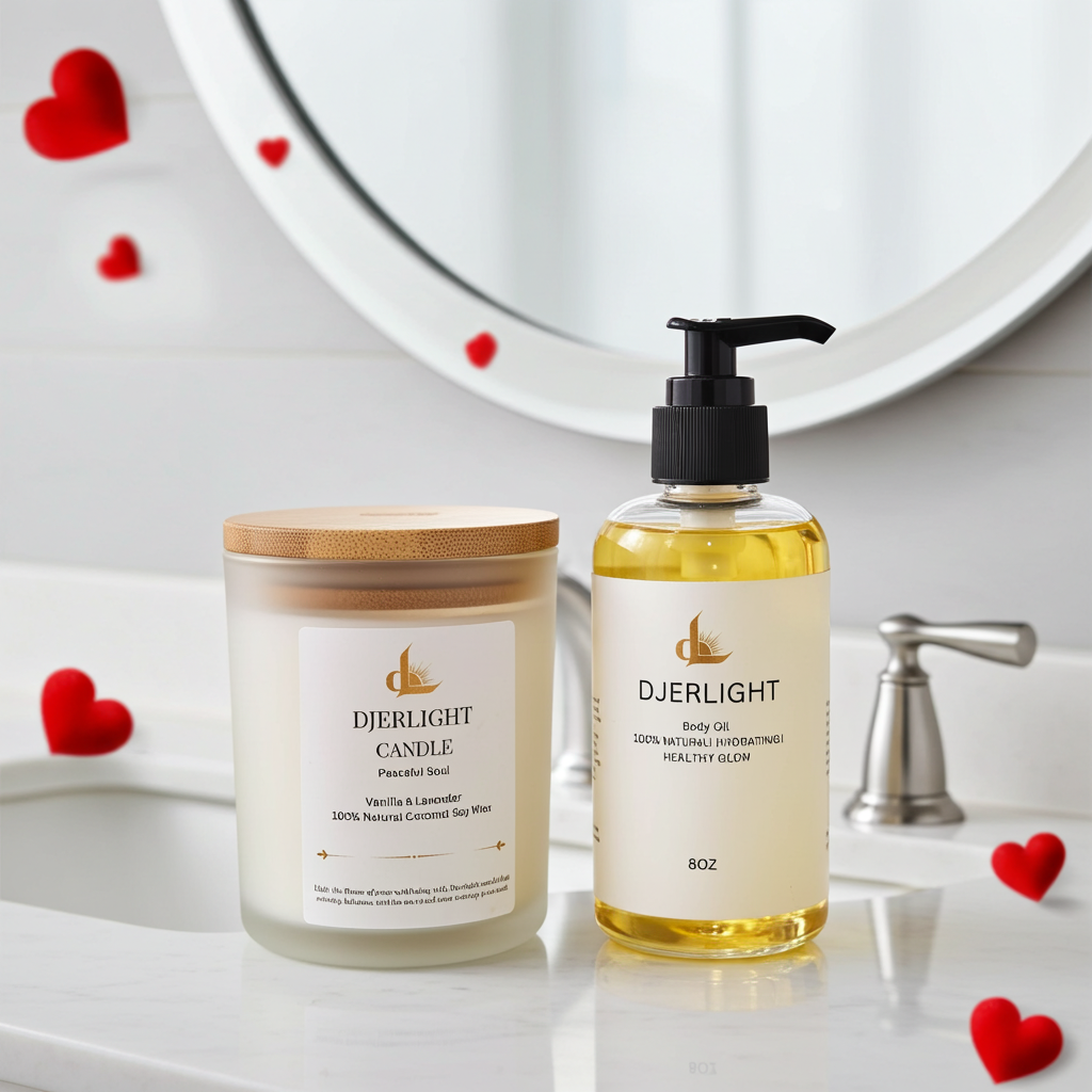 Djerlight Self-Care Set (Candle + Body Oil)