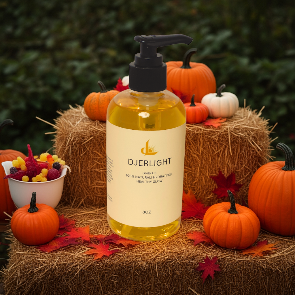 Djerlight Body Oil –  100% Natural Body Oil for Radiant Skin & Relaxation