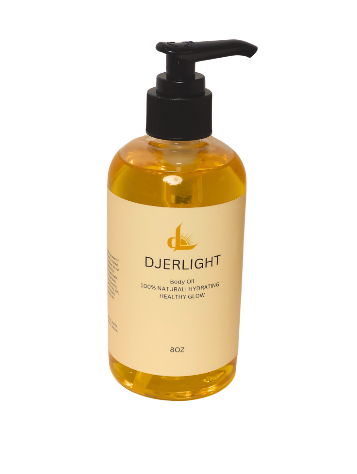 Djerlight Body Oil –  100% Natural Body Oil for Radiant Skin & Relaxation