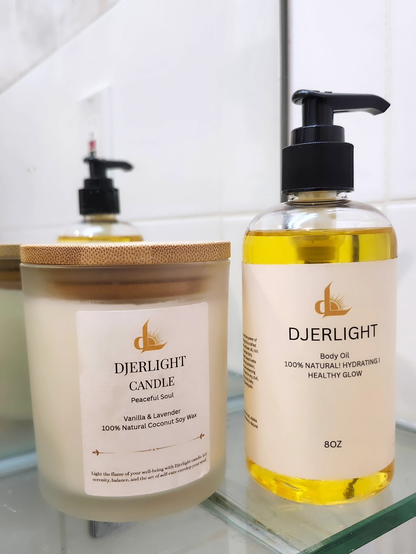 Djerlight Self-Care Set (Candle + Body Oil)