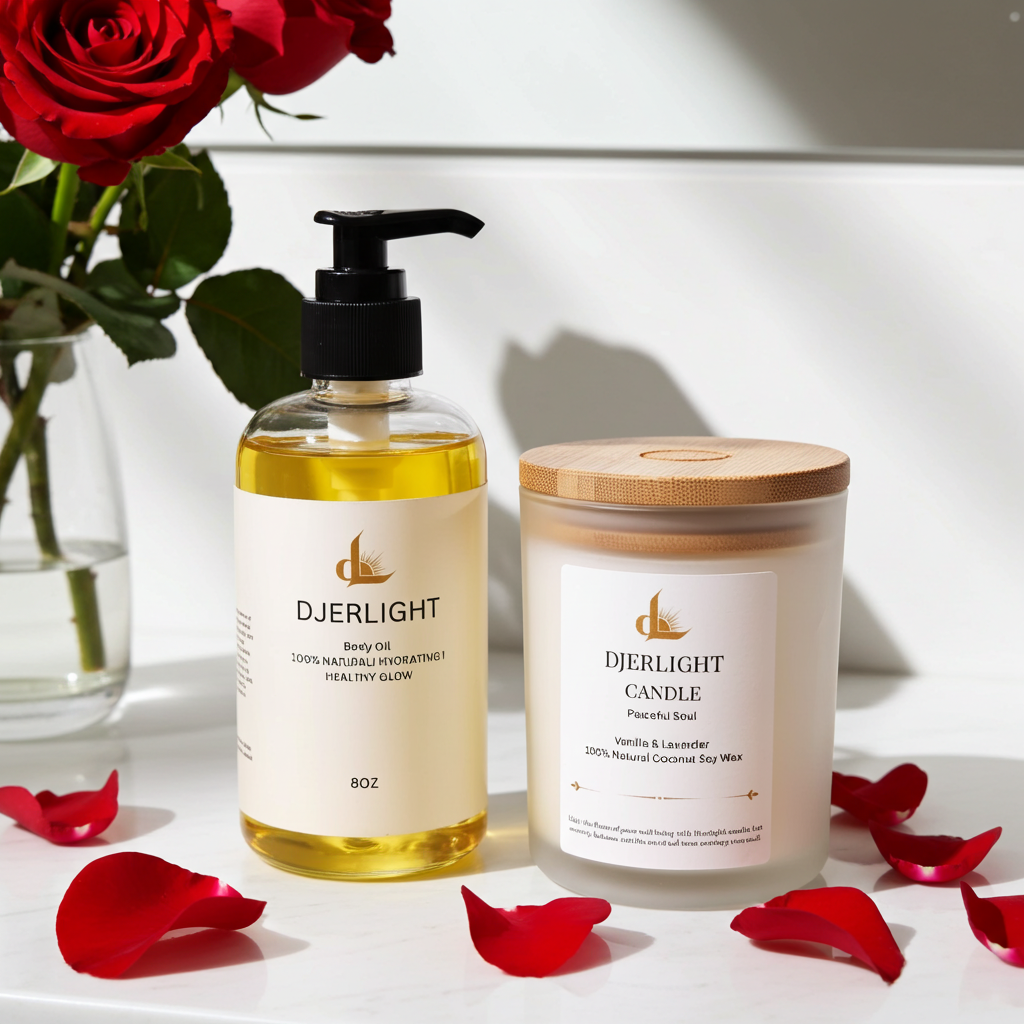 Djerlight Self-Care Set (Candle + Body Oil)